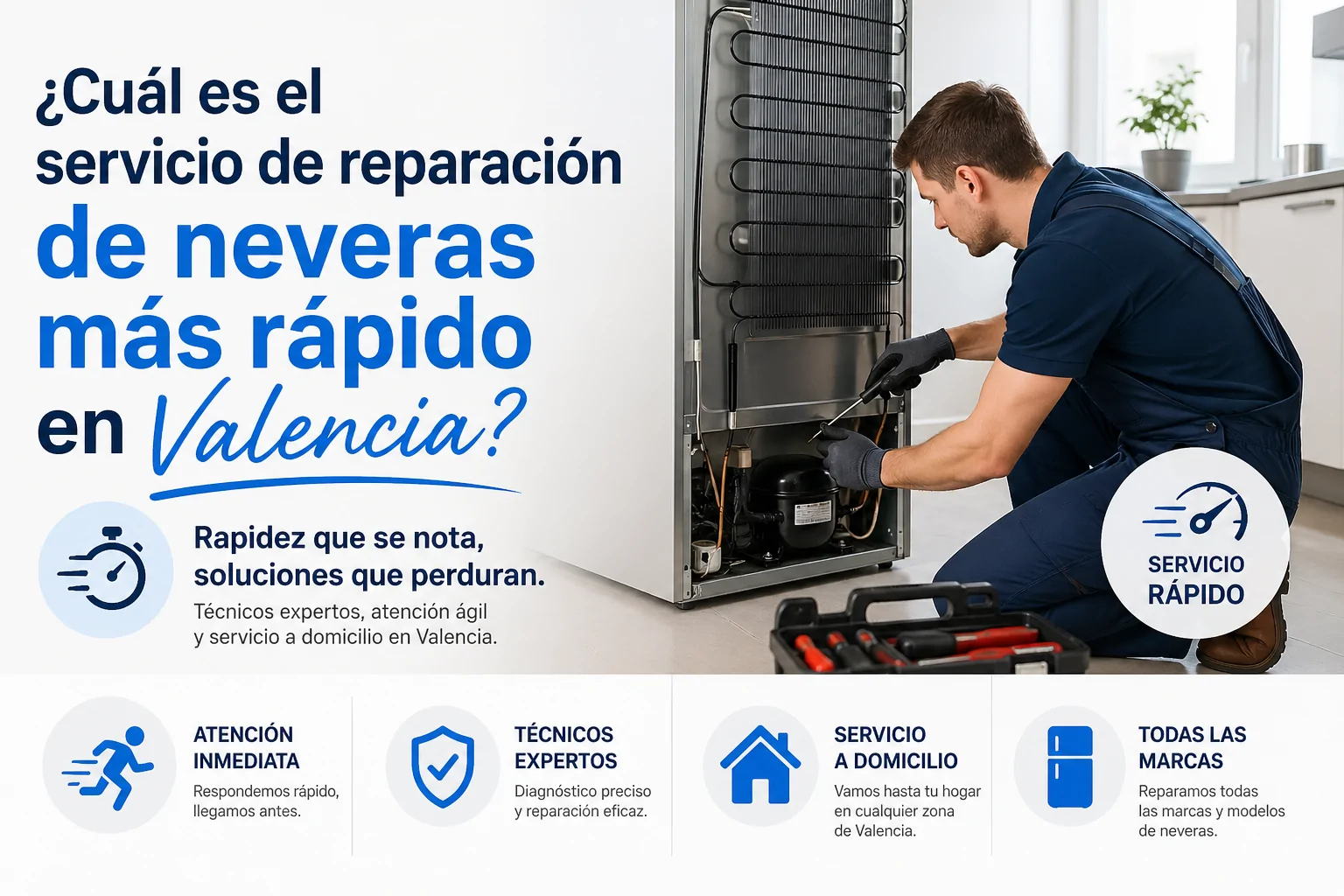Cual es el servicio de reparacion de neveras mas rapido en Valencia - Contacto Reparaci&oacute;n Electrodom&eacute;sticos Barcelona Castell&oacute;n y Valencia