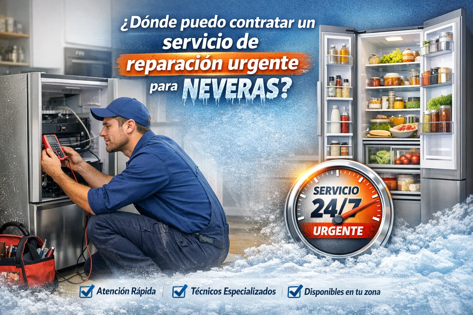 Donde puedo contratar un servicio de reparacion urgente para neveras - Servicio Tecnico Reparaci&oacute;n Electrodom&eacute;sticos Barcelona Castell&oacute;n Valencia