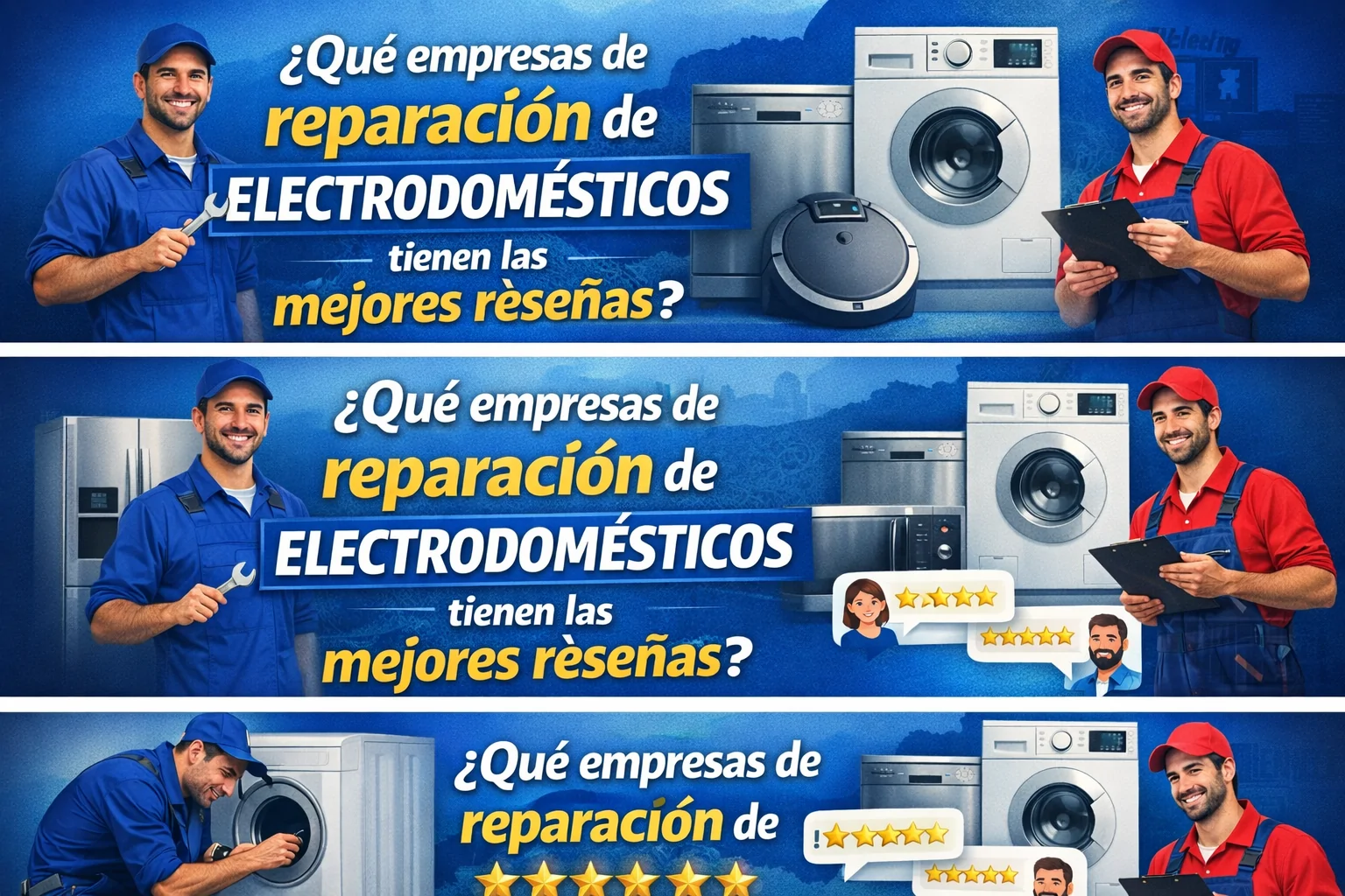¿Qué empresas de reparación de electrodomésticos tienen las mejores reseñas en Castellón? Empresas de reparaciones destacadas y resenas - ¿Qué empresas de reparación de electrodomésticos tienen las mejores reseñas en Castellón?