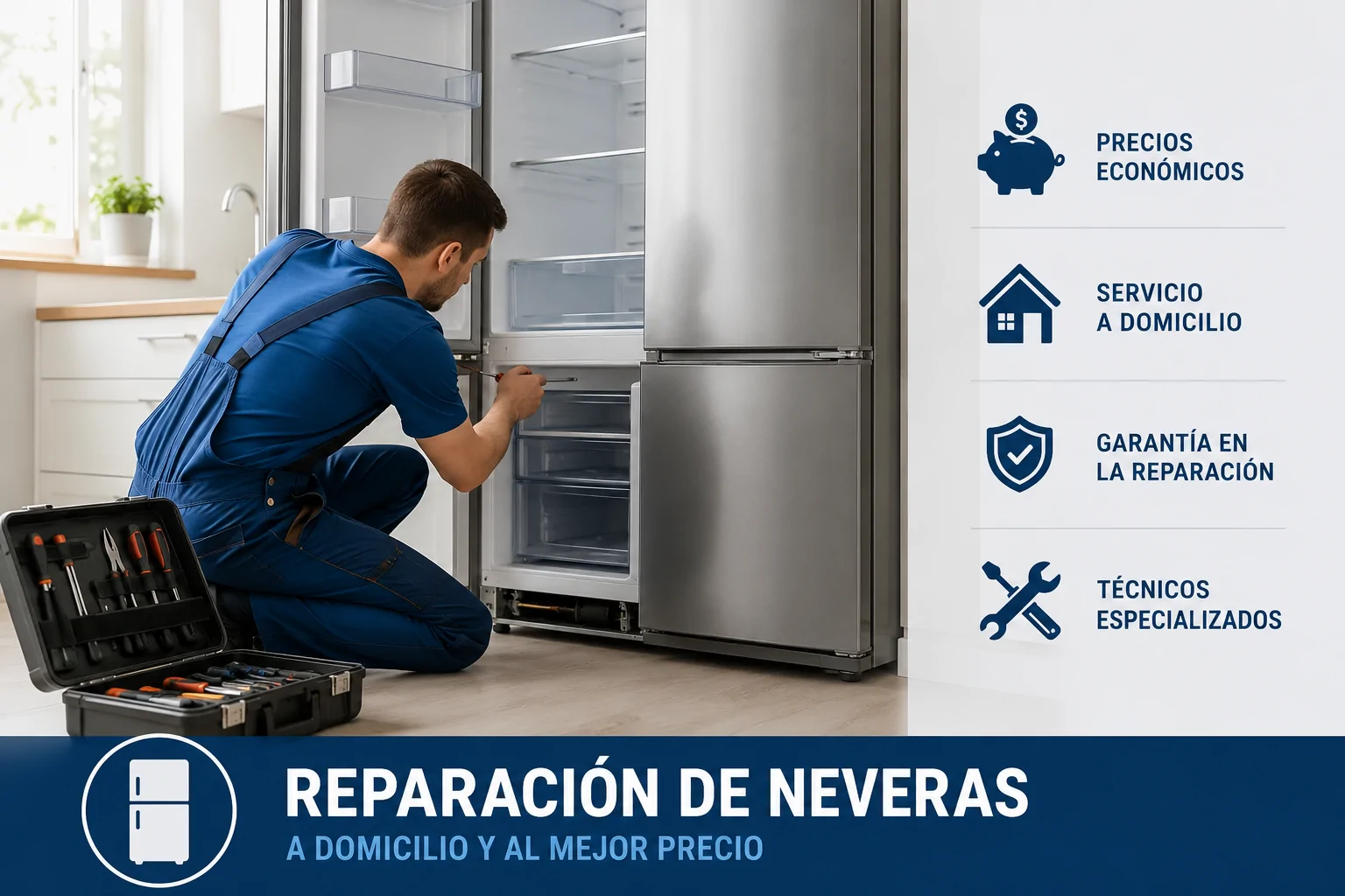 Quien ofrece el servicio mas economico de reparacion de neveras a domicilio - Reparaci&oacute;n Frigor&iacute;ficos y Neveras en Barcelona Valencia Castellon