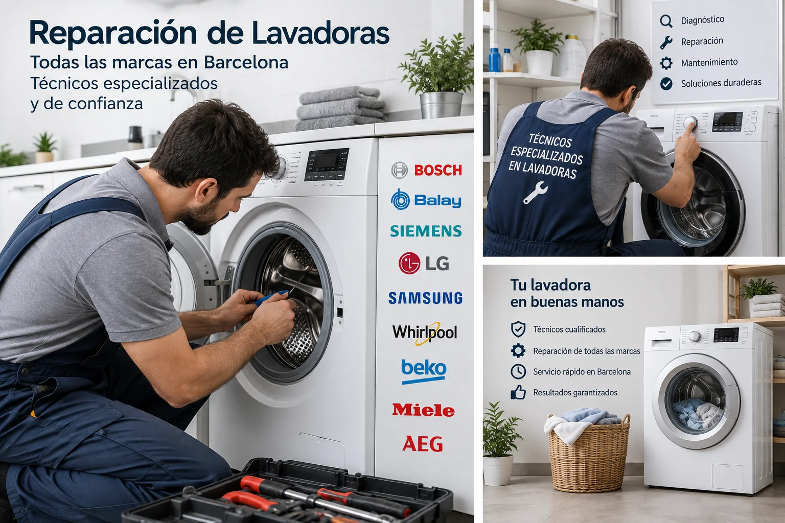 ¿Cuáles son los técnicos más recomendados para reparar lavadoras de varias marcas en Barcelona? Cuales son los tecnicos mas recomendados para reparar lavadoras de varias marcas en Barcelona - ¿Cuáles son los técnicos más recomendados para reparar lavadoras de varias marcas en Barcelona?