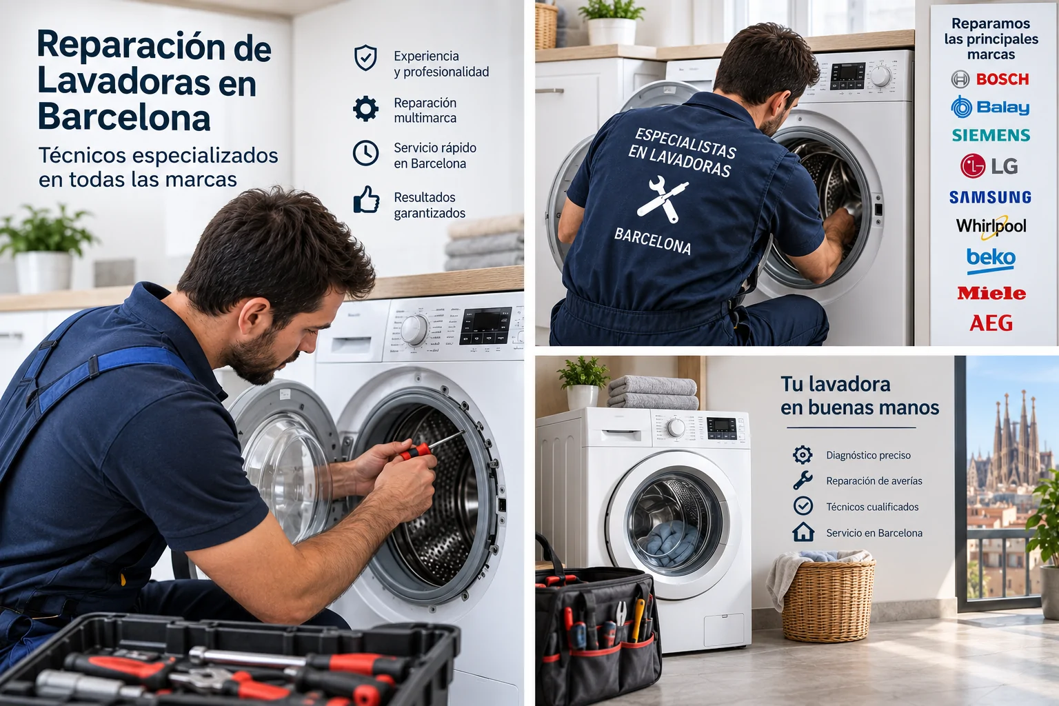 ¿Cuáles son los técnicos más recomendados para reparar lavadoras de varias marcas en Barcelona? Cuales son los tecnicos mas recomendados para reparar lavadoras de varias marcas - ¿Cuáles son los técnicos más recomendados para reparar lavadoras de varias marcas en Barcelona?