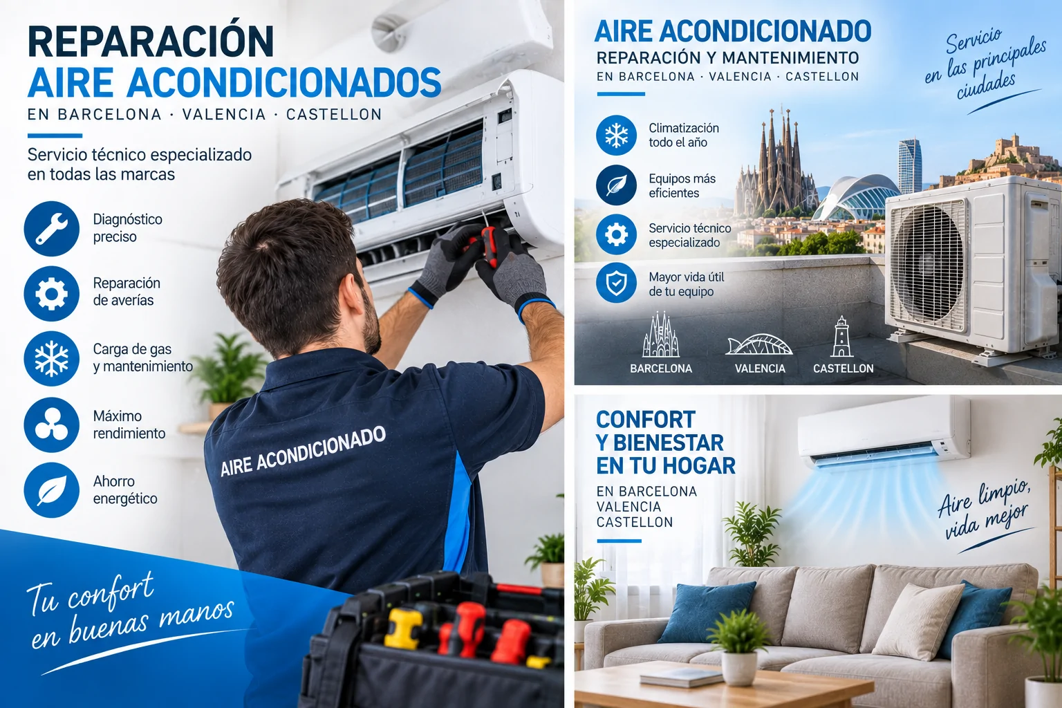 Reparacion Aire Acondicionados - Reparaci&oacute;n Aire Acondicionados en Barcelona Valencia Castellon