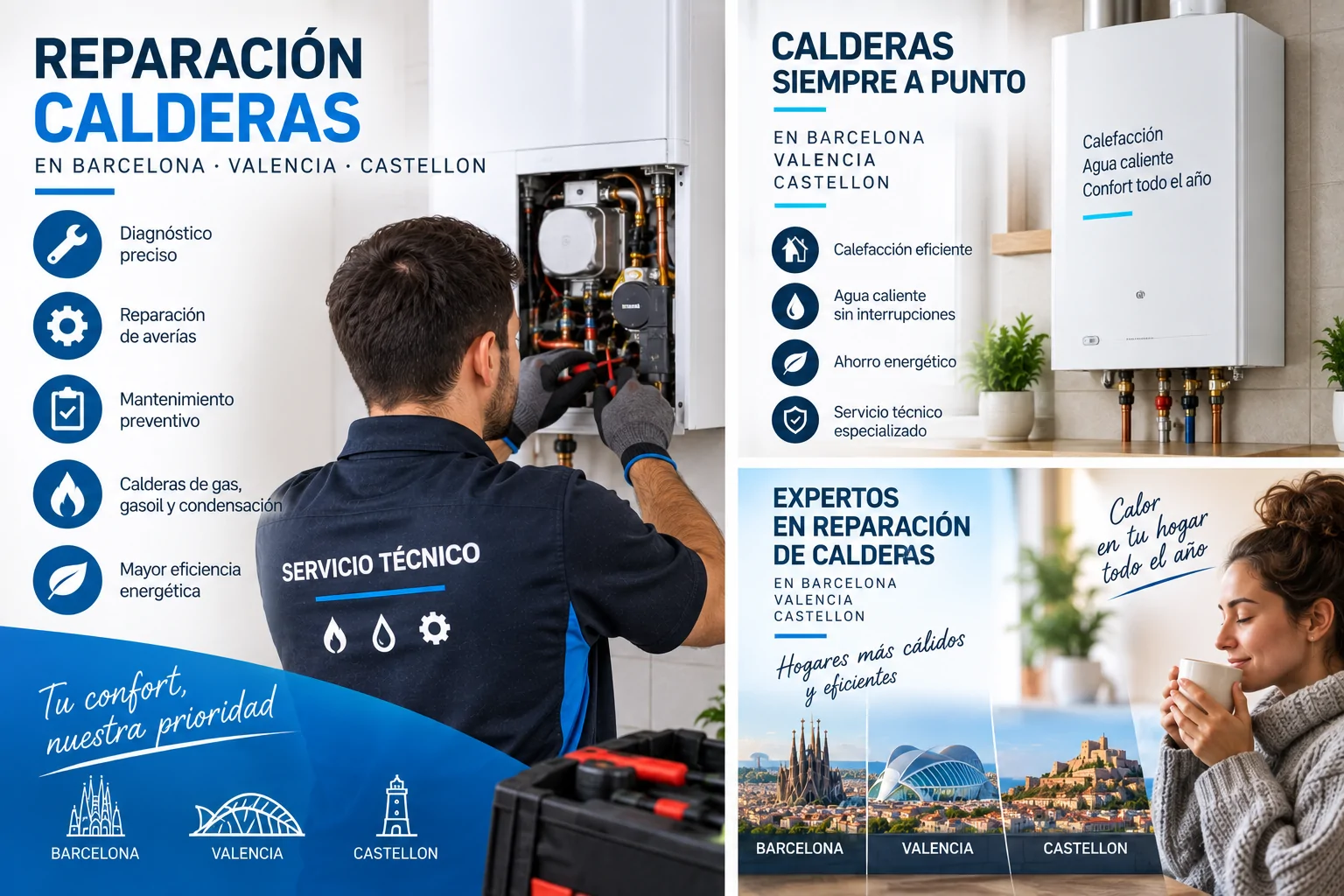 Reparacion Calderas en Barcelona Valencia Castellon - Reparaci&oacute;n Calderas en Barcelona Valencia Castellon