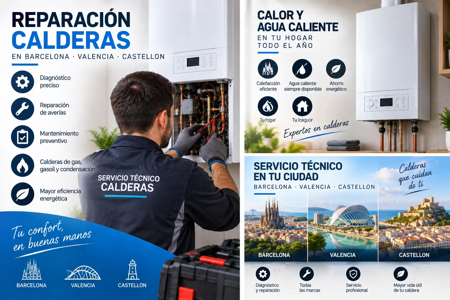 Reparacion Calderas - Reparaci&oacute;n Calderas en Barcelona Valencia Castellon