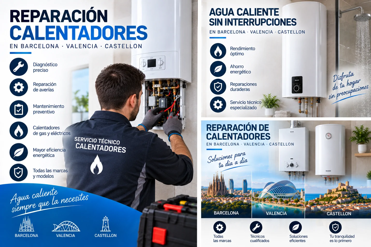 Reparacion Calentadores en Barcelona Valencia Castellon - Reparaci&oacute;n Calentadores en Barcelona Valencia Castellon