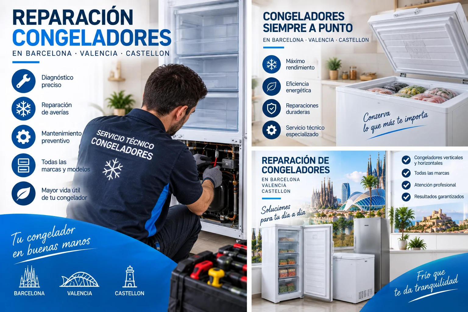 Reparación Congeladores en Barcelona Valencia Castellon Reparacion Congeladores en Barcelona Valencia Castellon - Reparación Congeladores en Barcelona Valencia Castellon
