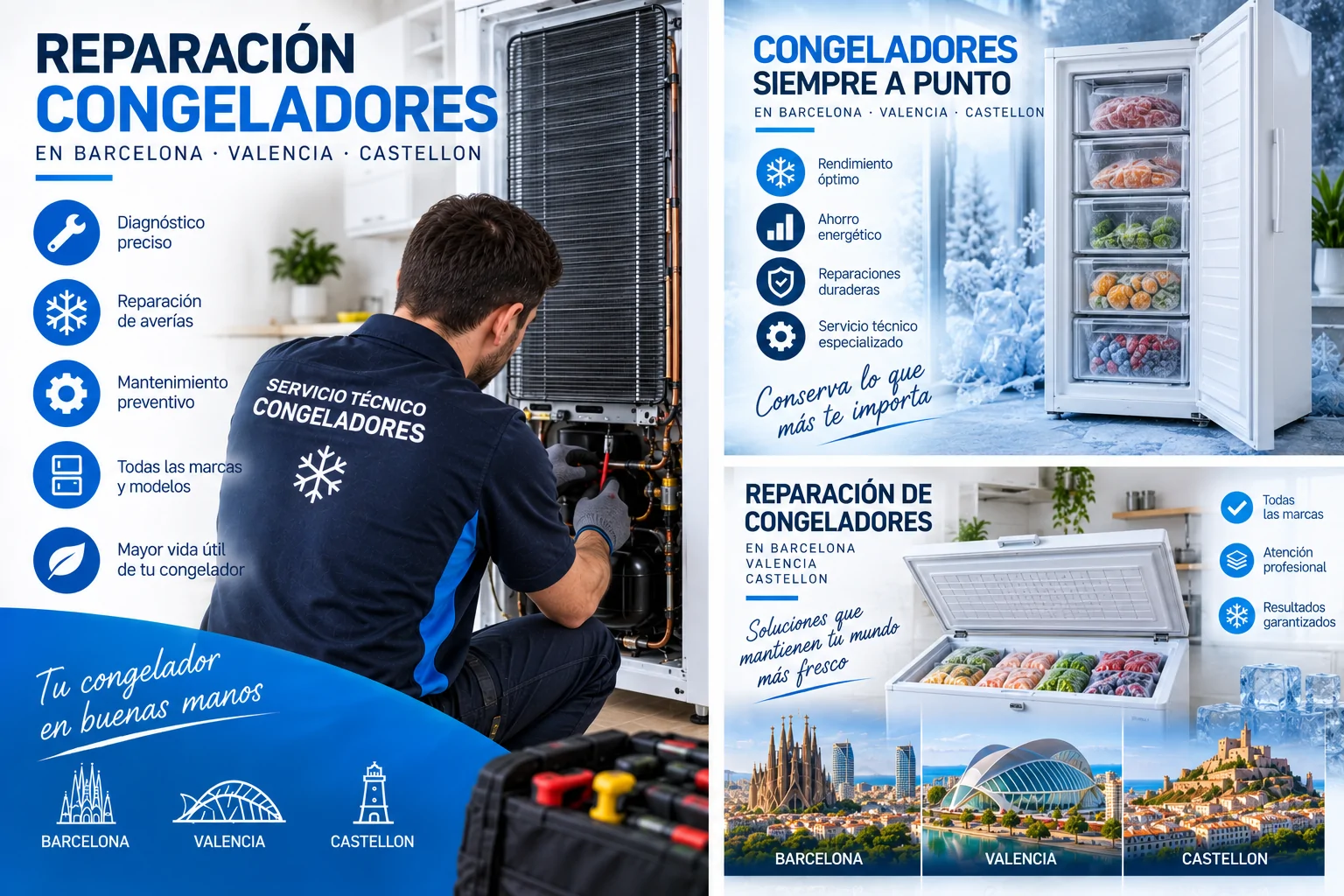 Reparación Congeladores en Barcelona Valencia Castellon Reparacion Congeladores - Reparación Congeladores en Barcelona Valencia Castellon